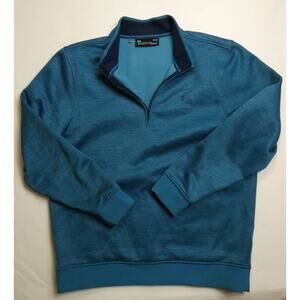 men's UNDER ARMOUR coldgear fleece lined 1/4 zip sweatshirt. Large loose fit